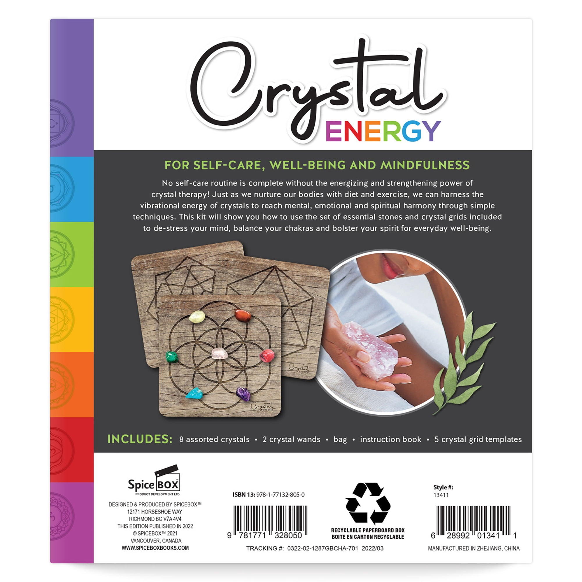 SpiceBox Gift Box: Crystal Energy Kit - Harness the Power of Crystals for Self-Care and Spiritual Balance