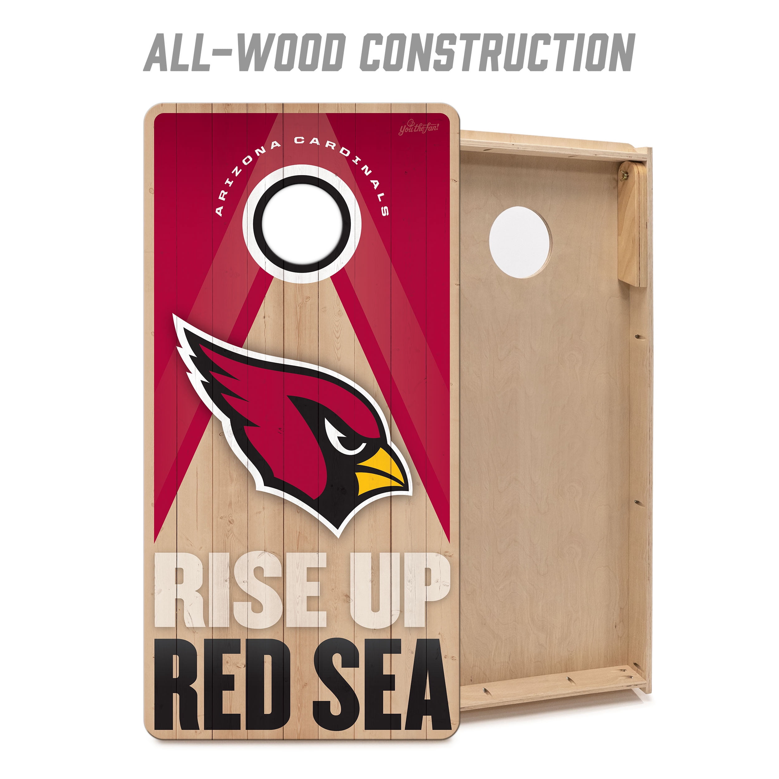 YouTheFan NFL Arizona Cardinals 2x4 Slogan Series Cornhole