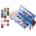 thumbnail image 2 of 28 Colors Metallic Makeup Eyeshadow Palette Matte Shimmer Pigmented Glitter Eye Shadow Palette, 2 of 5
