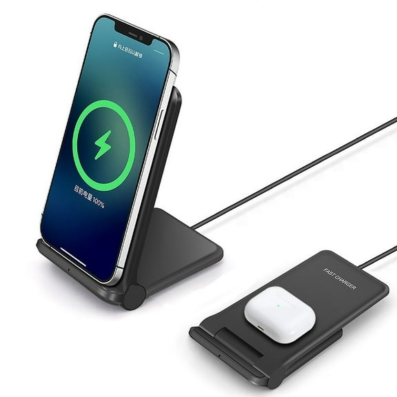 FDGAO 20W Fast Wireless Charging Stand Wireless Charger Station Foldable for 14 Pro Max 14 Plus 13 Pro 12 11 XS XR 8 Samsung Galaxy S22  S21 S20 S10 Note20