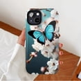 thumbnail image 2 of Butterfly and Cherry Blossom Art iPhone Case, Exquisite Floral Design for Nature Lovers, Compatible with iPhone 11/12/13/14/15/16 (Pro Max/Plus), 2 of 9