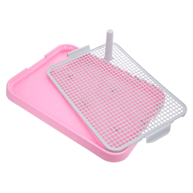 AURARMLET Inodoro Interior Para Perros Con Antigoteo Para Material ABS Duradero Color Rosa