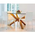 thumbnail image 2 of Heavenly Collection Round Dining Table in Gold with Tempered Glass, 2 of 2