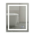 thumbnail image 1 of LED Bathroom Mirror with Lights, 28 x 36 Inch Front Lighted Vanity Mirror, Wall Mounted Anti-Fog Memory Brightness Dimmable LED Makeup Mirror,IP44, Waterproof，with Touch Switch(Horizontal/Vertical), 1 of 10