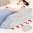thumbnail image 1 of Ergonomic Bed Wedge Pillow for Body Positioning Support, Foam Triangle Pillow for Elderly and Bedridden Patients, Multi-Functional Nursing Posture Aid with Removable Cover, 1 of 8