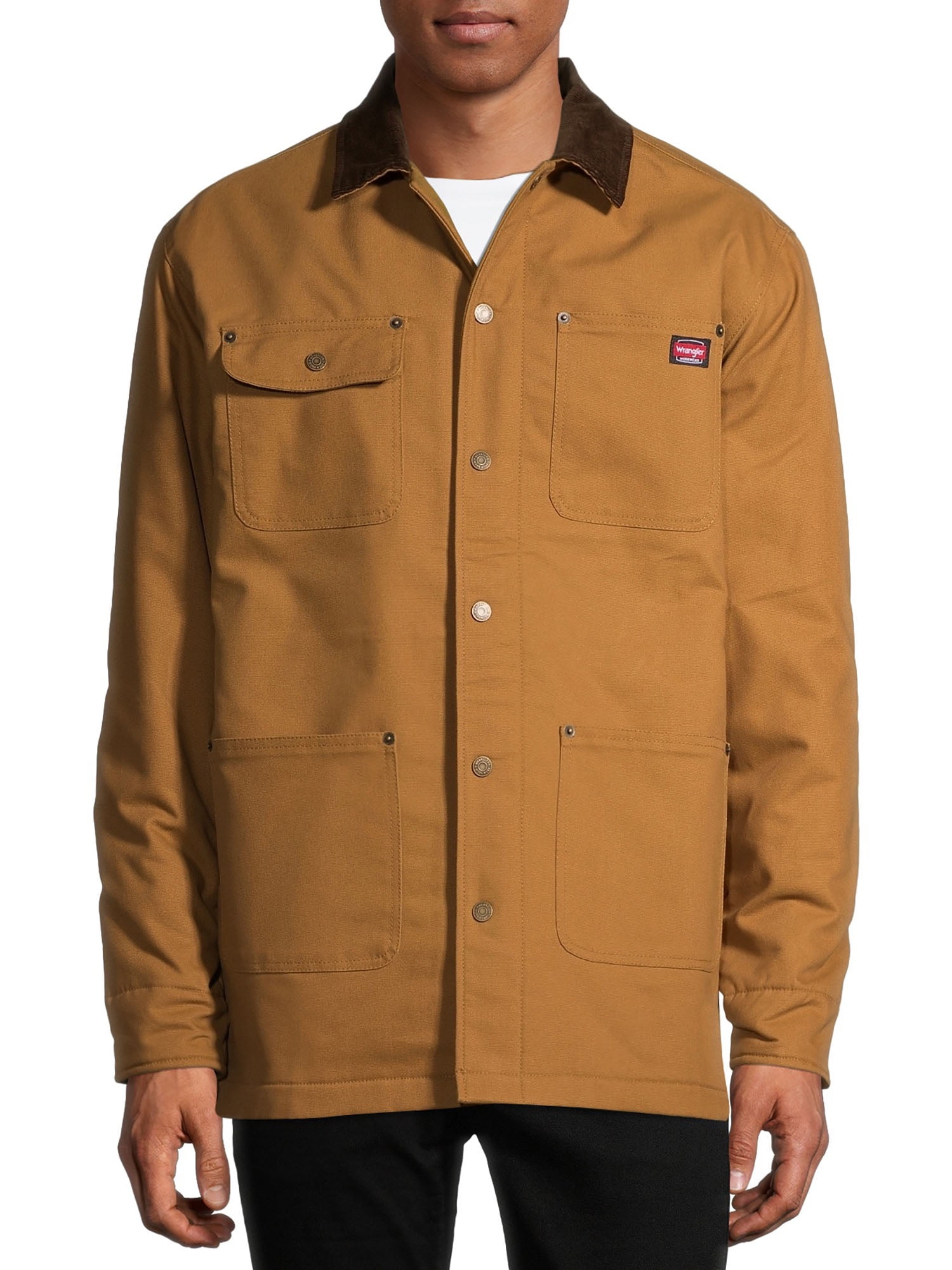 Wrangler Workwear Men's Flex Barn Chore Coat Jacket with Warm Durable  Blanket Lining 