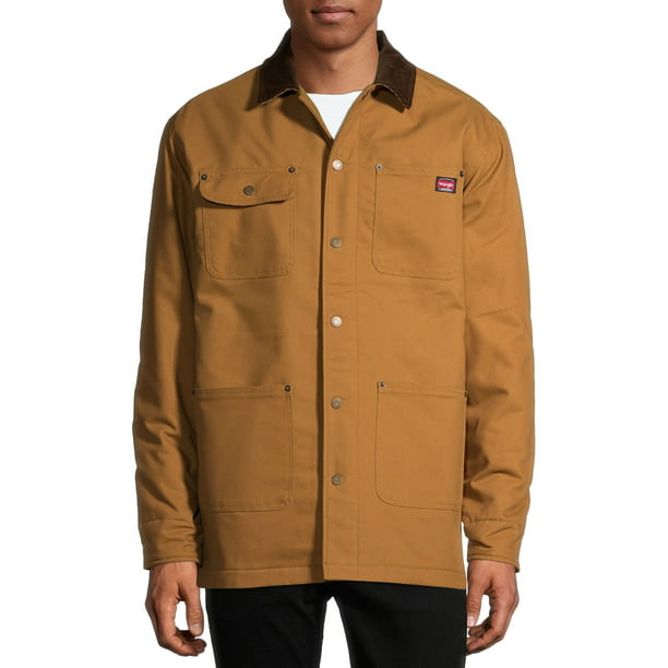 Wrangler Workwear Men's Flex Barn Chore Coat Jacket with Warm Durable  Blanket Lining 