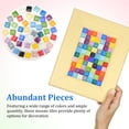 thumbnail image 3 of KAKOWELY Mosaic Tiles 1 Box Mosaic Tiles For Crafts Stained Glass Pieces Glass Mosaic Tiles Picture Frame Tiles Mosaic Coaster Tiles Mosaic Making Supplies, 3 of 4