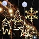 thumbnail image 1 of Christmas Lights Window, 4 x Suction Cup Fairy Lights Window, Window Decoration Hanging Window Light with Suction Cup LED, Christmas Decorations Indoo, 1 of 4