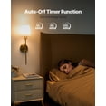 thumbnail image 5 of Battery Operated Wall Sconce Set of 2, Wireless Wall Lights with Remote Control, Rechargeable 4000mAh Battery, 12 RGB Colors, 3 Color Temperatures, 10 Brightness Levels, Timer & Dimmable Modes, 5 of 10