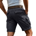 thumbnail image 4 of Cargo Shorts for Men Outdoor Chino Durable Hiking Shorts Summer Stretch Waist Knee Length Short with Pockets Dark Gray 3XL, 4 of 6