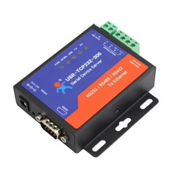 Serial RS232/RS485/RS422 to Ethernet TCP/IP Server with DHCP and Built-in Webpage USR-TCP232-306