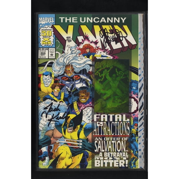 Uncanny X-Men #304 VF+ 8.5 Signed by Jack Kirby and Panosian! Comic Book