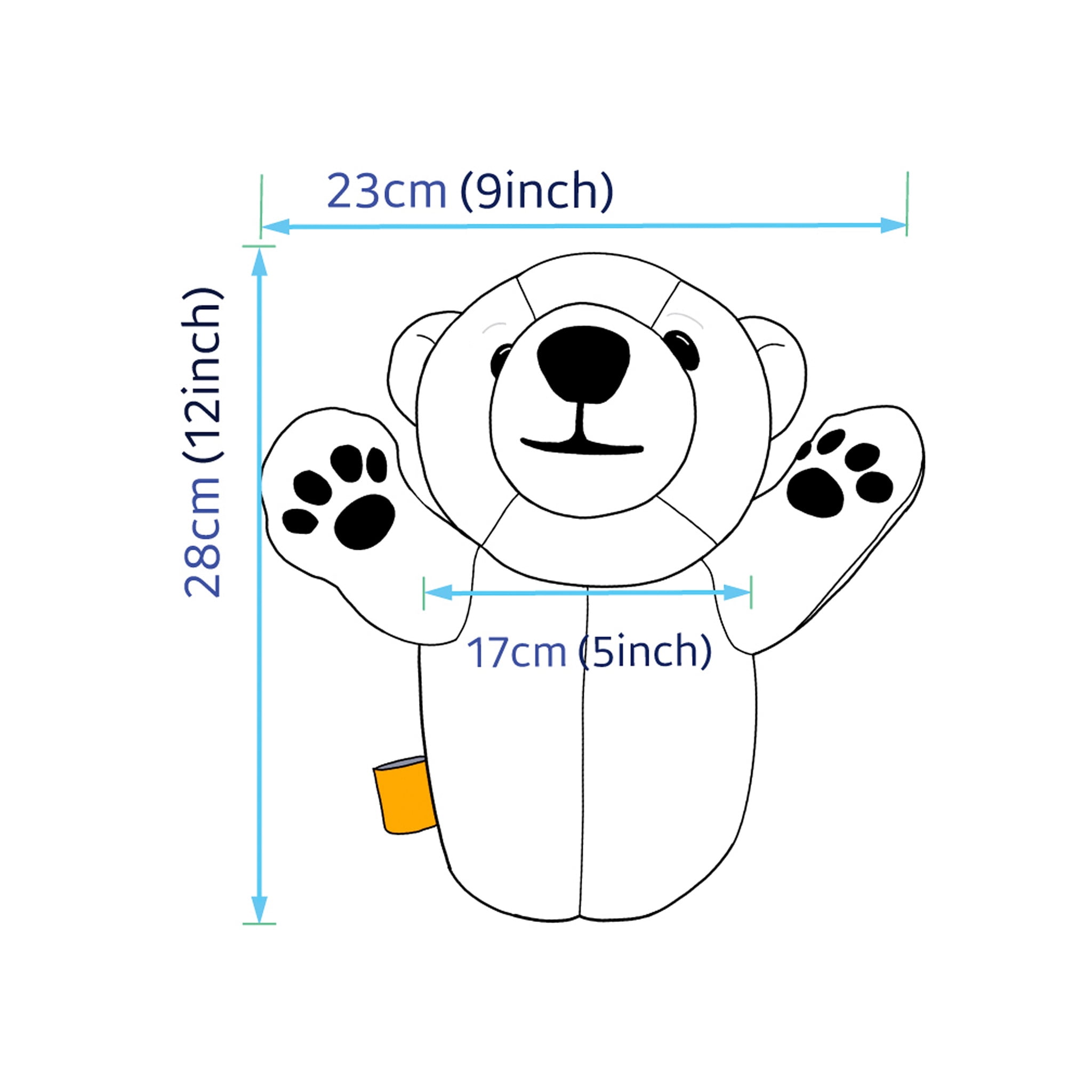 dinofactory Polar Bear Golf Driver Headcover, Plush, Hot Pink