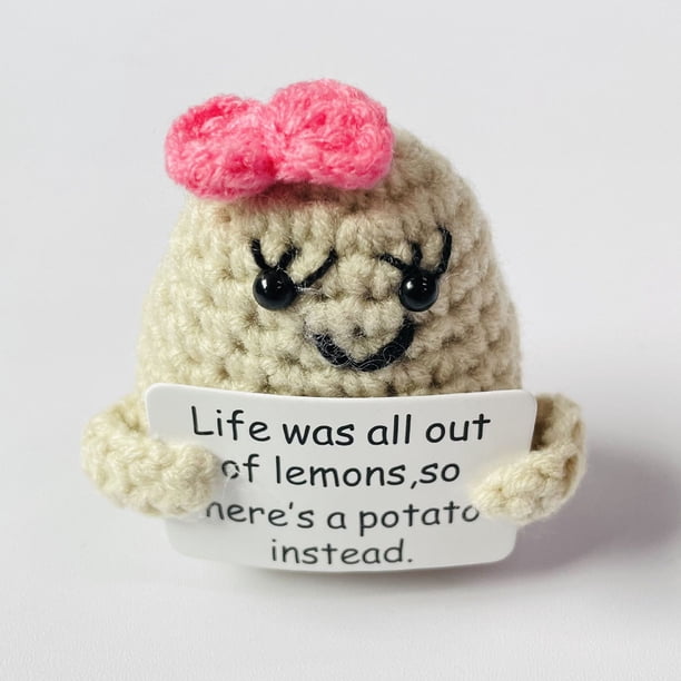 Mini Patatas Positivas con Tarjeta Positiva Regalos de Animación para Amigos Likrtyny Para estrenar