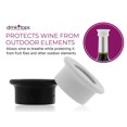 thumbnail image 2 of Fundas para botellas, tapones ventilados, silicona blanca/negra, paquete de 2, 2 of 6