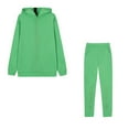 thumbnail image 4 of Durtebeua Sweatsuit Solid Color Long Sleeve Pullover Long Pants Women Jogger Outfit Suits, 4 of 4