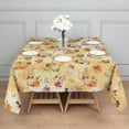 thumbnail image 3 of Fall Pumpkins Leaves Pattern Square Tablecloth,Waterproof Square Table Cover,Wipeable Spillproof Washable Table Cover for Home Kitchen Party Decor 42"X42"(107x107cm), 3 of 6