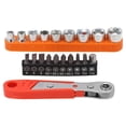 thumbnail image 1 of 20 Piece Ratchet Spanner Magnetic Screwdriver Bits With Hexagon Socket Wrench, 1 of 6