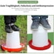 thumbnail image 3 of Set of 2.5 L Drinker and 3 Kg Feeder, Feeder for chicks, Drinker kit, Poultry feeder, Poultry drinker, Red and white, 3 of 4
