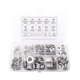 thumbnail image 1 of GFDYREE 260 Pcs Assortiment de Rondelles Plates et Verrous en Acier Inoxydable 304 7 Tailles (Taille Incluse : M2.5 M3 M4 M5 M6 M8 M10), 1 of 6