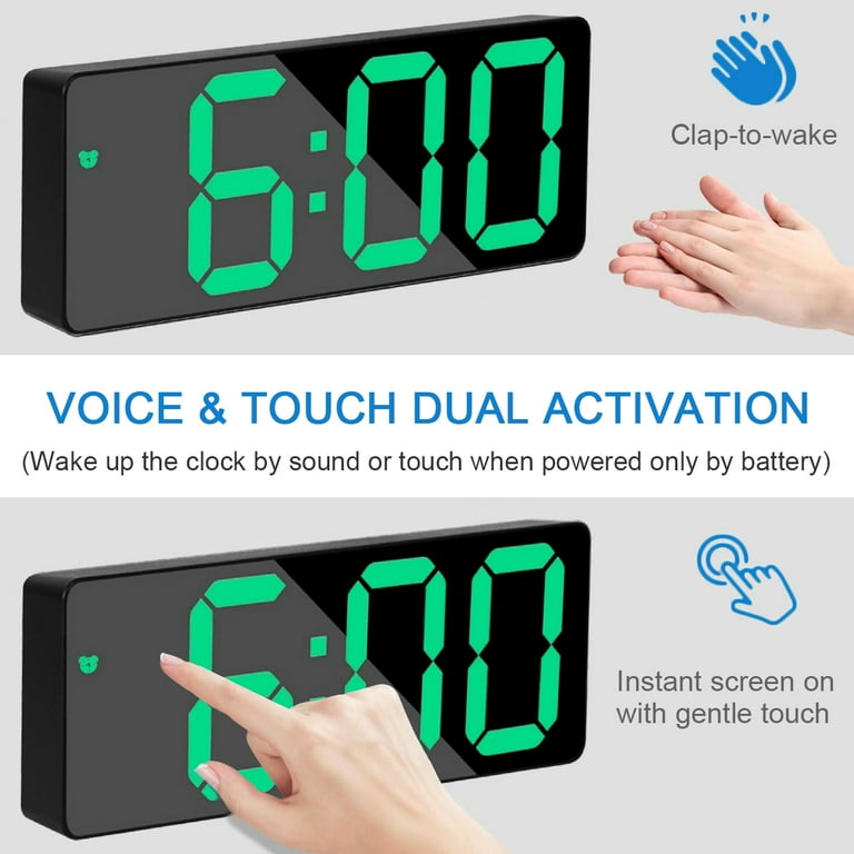 ARCTICICE LED Digital Clock with 5 Setting Modes, USB & Battery