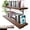 Dark Walnut, variant on 36 inch Long 10 inch Deep Floating Shelves for Wall Set of 2, Large Open Shelves Wall Mounted, Space Saving Home and Commercial Use, Walnut