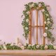 thumbnail image 1 of Artificial Rose Vine Garland | Simulated Flower Decoration with Green Leaves | 67 Inch Faux Floral Vines for Wedding, Tabletop, Door, Staircase, Wall, Garden, Office Decor | 1 Piece, 1 of 6
