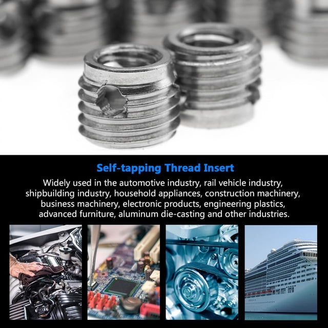 Thread Repair Insert, Durable 9 Styles Thread Insert, For Rail Vehicle Industry Automotive Industry