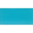thumbnail image 2 of Apollo Tile 40 Pack 3-in x 6-in Cerulean Blue Rectangular Subway Matte Finished Glass Mosaic Wall Tile (5 sq ft/case), 2 of 2