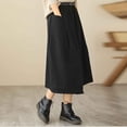thumbnail image 5 of Cavosen High Waisted Skirts for Women Midi Skirts A Line Solid Short Skirts Trendy Date Night Club Skirt, 5 of 6