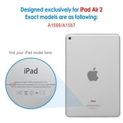 iPad Air 2 Case, SuprJETech® iPad Air 2 Slim-Fit Smart Case Cover for Apple iPad Air 2 (iPad 6) 2014 Model Ultra Slim Lightweight Stand with Smart Cover Auto Wake/Sleep (Black)