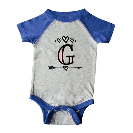 

Inktastic Letter G Monogram Tribal Arrow Gift Baby Girl Bodysuit