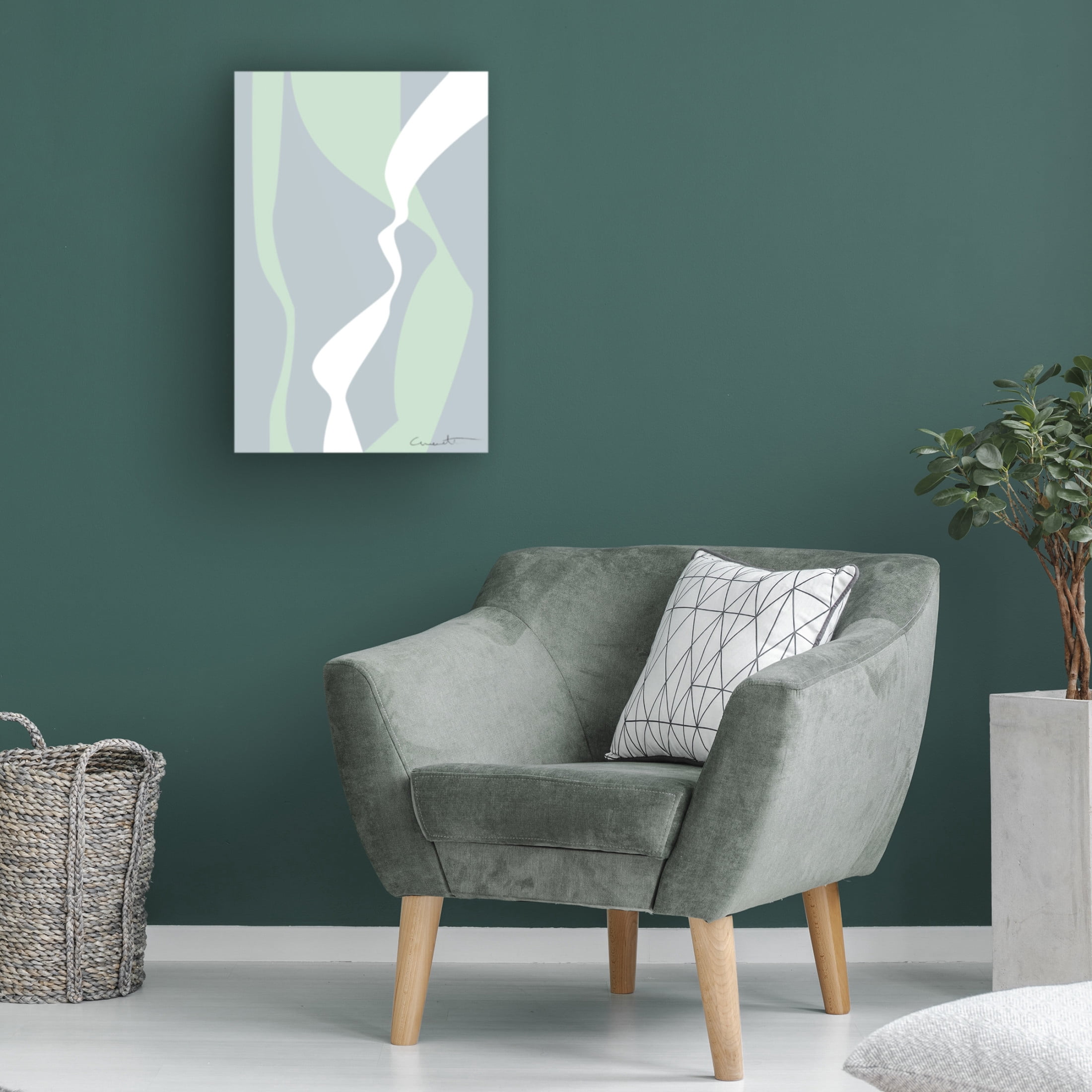 Canvas Wall Art - Pictufy Studio Ii 'Wavy Tracks' Wall Art for Living Room, Bedroom, or Office Décor by Trademark Fine Art - 22 x 32 Inches