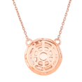 thumbnail image 2 of 14K Rose Gold Diamond Cluster Pendant Necklace for Women (1/3 Cttw, H-I Color, I1-I2 Clarity), 18", 2 of 9