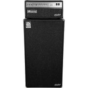 Angle View: Ampeg Heritage SVT-CL 300W Tube Bass Amp Head with 8x10 800W Bass Speaker Cab