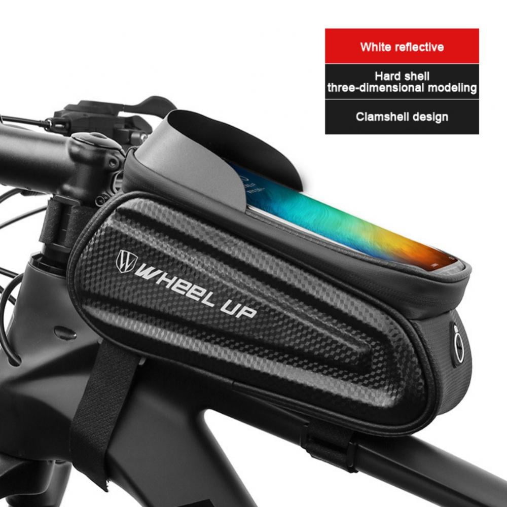 Bicycle Bike Bag Frame Pannier Cross Bar Top Tube Waterproof Mobile Phone Holder 