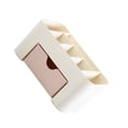 thumbnail image 1 of Bearachild Caja de almacenamiento organizadora de maquillaje de plástico con cajón Estuche de esmalte de uñas Soporte de cosméticos para Almacenamiento y organización del hogar Rosa claro, 1 of 6