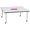 Gray/Navy, variant on Square Activity Table - 48" X 48", A-height - Freckled Gray/Green/Gray