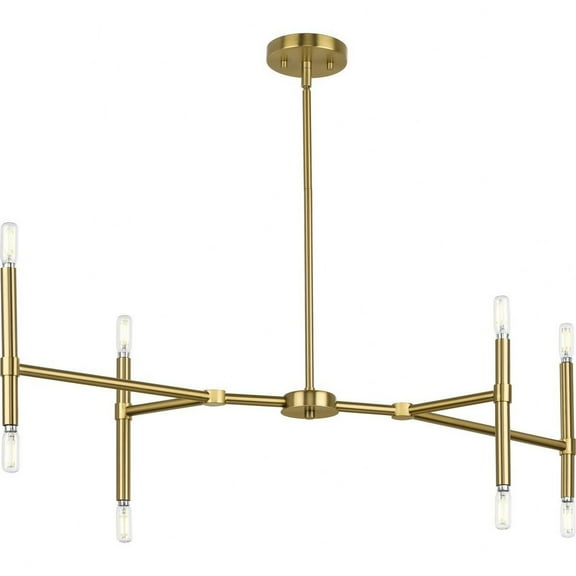 Progress Lighting - Arya - 8 Light Linear Chandelier In Mid-Century Modern