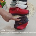 thumbnail image 1 of Espadrilles Chaussures pour Femmes Mocassins à Plateforme en Cuir Chaussures Plates à Enfiler Grande Taille Respirantes Amicales pour la Peau Chaussures Décontractées Rouges 40, 1 of 9