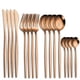 thumbnail image 5 of 16pcs, 4-Piece Stainless Steel Portuguese Steak Knife, Fork, Spoon, and Small Spoon Set - Perfect for Family Dinners and Special Occasions, 5 of 5