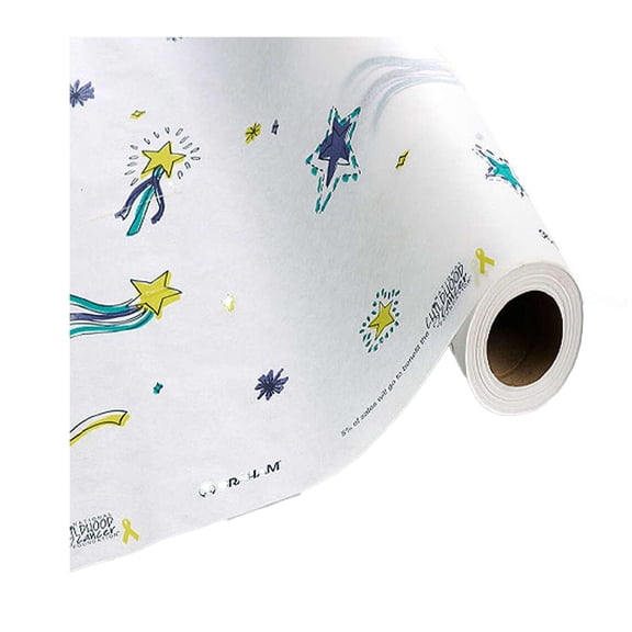 Stars of Hope Table Paper Stars Crepe 21'' W x 125' L Pediatric 12 Rolls
