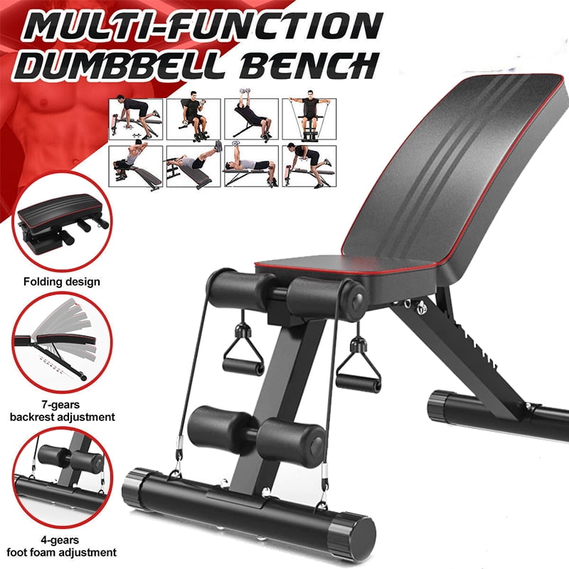 Details about  / Sit-Up Abdominal Dumbbell Weight Bench Back Leg Extension and Adjustable Seat