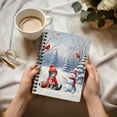 thumbnail image 3 of Hello Winter American Shorthair Football Snowman Welcome Snowy Morning Spiral Bound Journal Cat Lover Kitten Owner Gifts 5x7in Spiral Notebook - 01012, 3 of 5