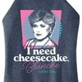 thumbnail image 3 of Golden Girls - I Need Cheesecake - Juniors High Neck Tank Top, 3 of 5