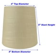 thumbnail image 4 of MERIVILLE Linen Clip-On Chandelier Lamp Shades, 4 x 5 x 5 in, Maize, Set of 5, 4 of 4