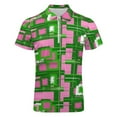 thumbnail image 4 of Pink & Green Fashions & Products! Men Zipper T-shirt Summer Casual Short Sleeve T-shirt Top, 4 of 7