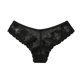 thumbnail image 2 of Gibobby Tangas de sexy mujer Bragas de mujer, Tanga, conjunto de colores, lencería opcional, bragas de Tanga de encaje con lados de flores huecas(Negro,M), 2 of 3