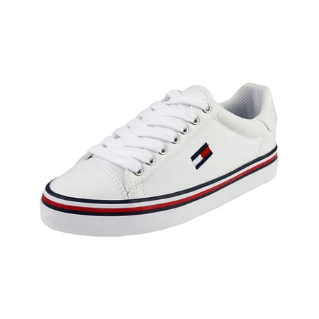 UPC 192041419993 product image for Tommy Hilfiger Womens Fressian Canvas Casual Shoes White 6 Medium (B M) | upcitemdb.com